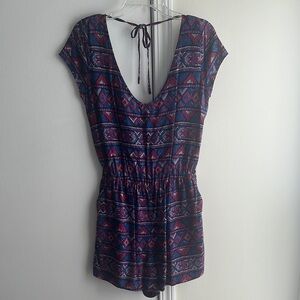 Hollister Multicolor Patterned Romper